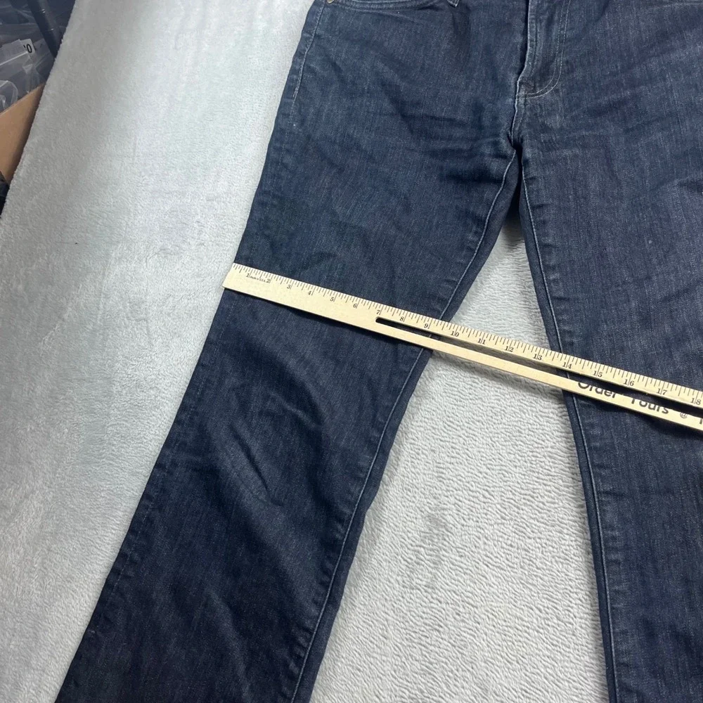 7 For All Mankind Mens Bootcut Jeans Dark Wash Blue Denim Size 33 Stretch
